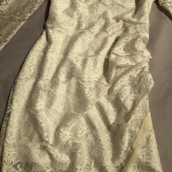 Material Girl beautiful cream dress, size L - Picture 5 of 7